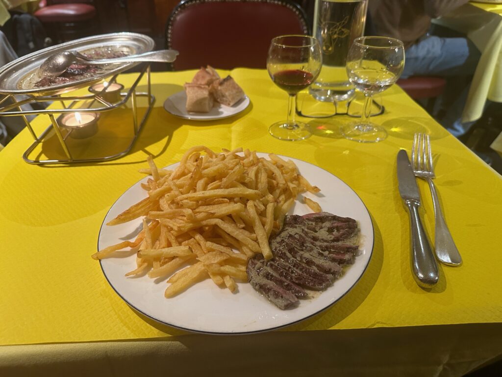 Entrecote steak and fries